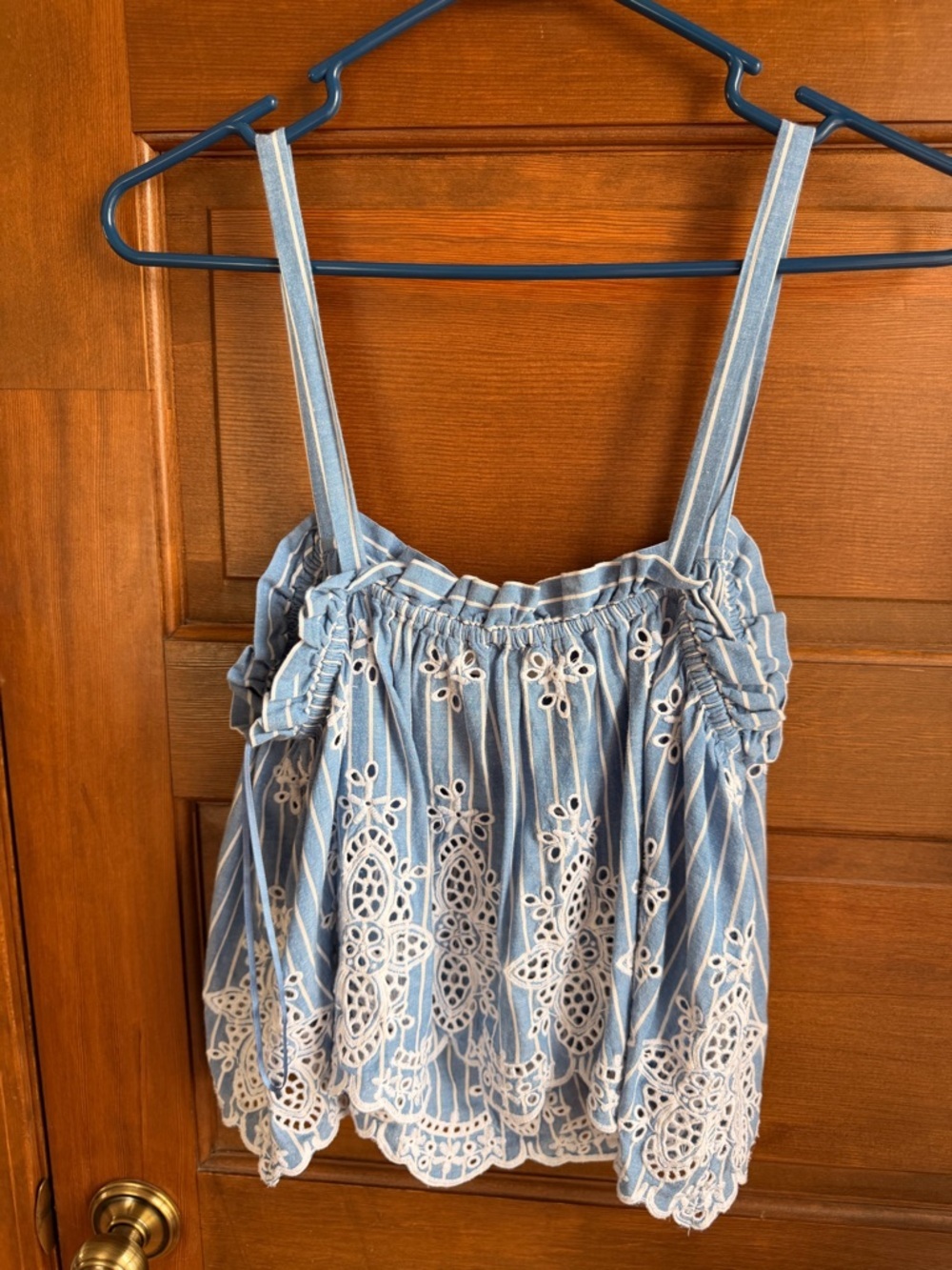 Maeve by Anthropologie Eyelet-Border Tank - Picture 7 of 7